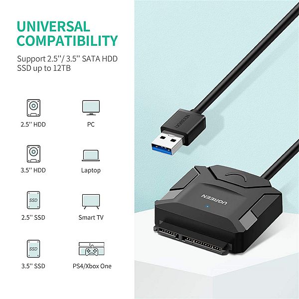 Ugreen 20611 USB 3.0 v SATA adapter za 2,5