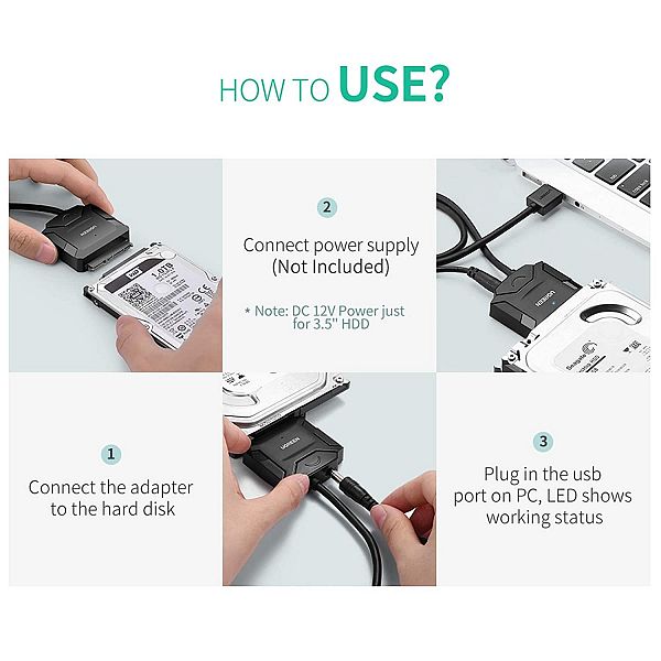 Ugreen 20611 USB 3.0 v SATA adapter za 2,5