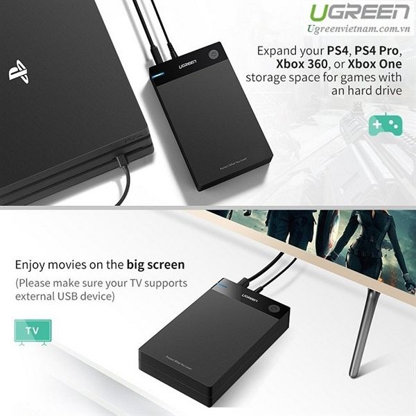 Ugreen 3.5'' USB 3.0 na SATA HDD ohišje za disk - box