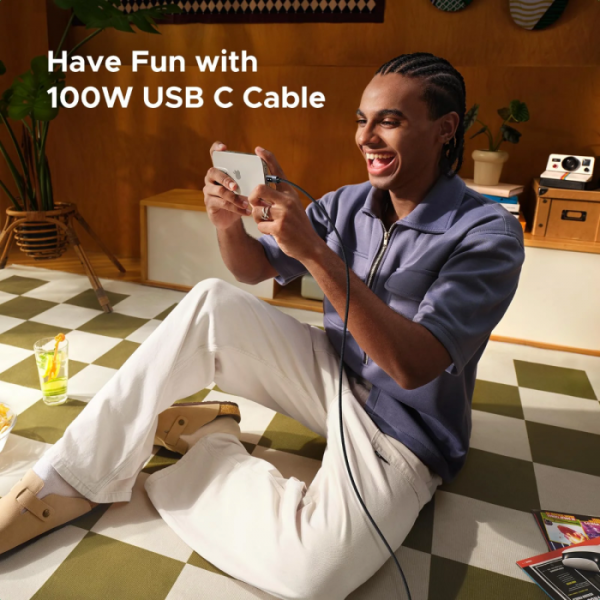 Ugreen Uno USB-C na USB-C polnilni kabel 100W, 1M