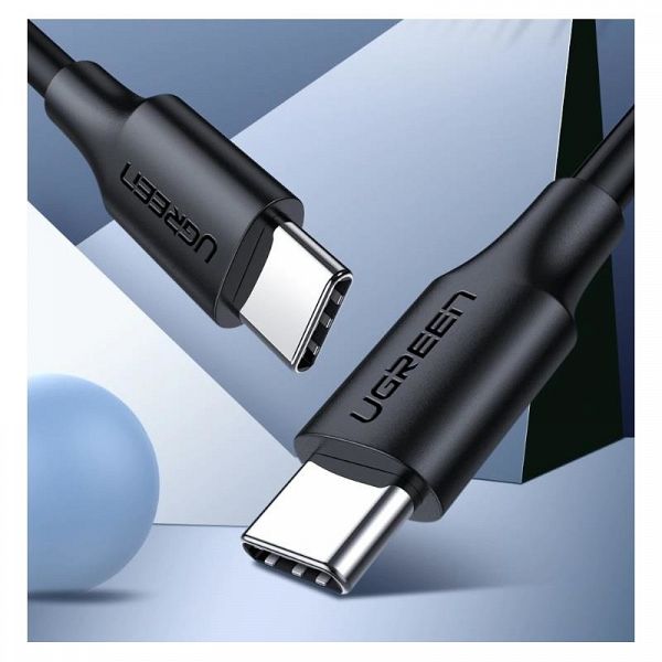 UGREEN USB 2.0 USB-C na USB-C 1m (črn) - polybag