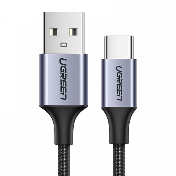 UGREEN USB 2.0 A na USB-C kabel 0.25m (črn) - polybag