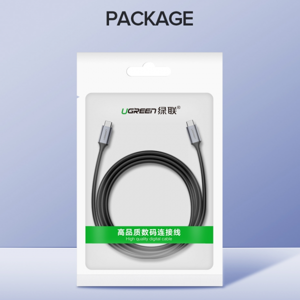 Ugreen USB-C 3.1 Gen1 3A 60W kabel, 1.5m - polybag