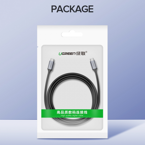Ugreen USB-C 3.1 Gen1 3A 60W kabel, avdio+video, 1,5M