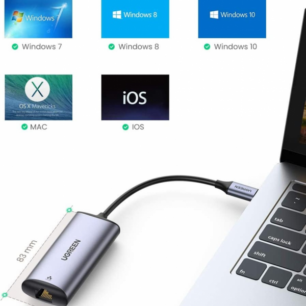 Ugreen USB-C mrežni adapter 2.5Gbps