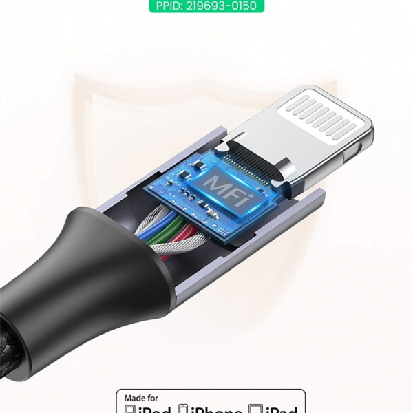 UGREEN USB-C na Lightning kabel 1,5m, Mfi certifikat - box
