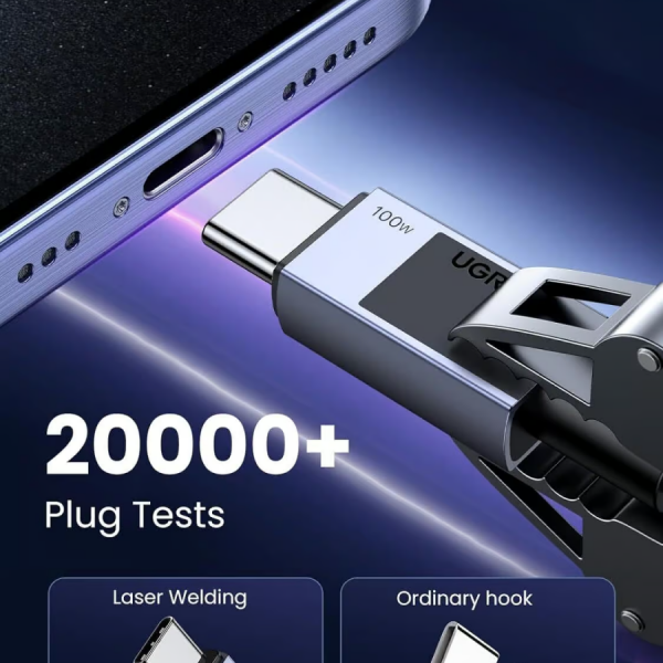 Ugreen USB-C na USB-C polnilni kabel 100W, 3M