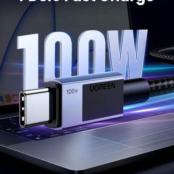 Ugreen USB-C na USB-C polnilni kabel 100W, 3M