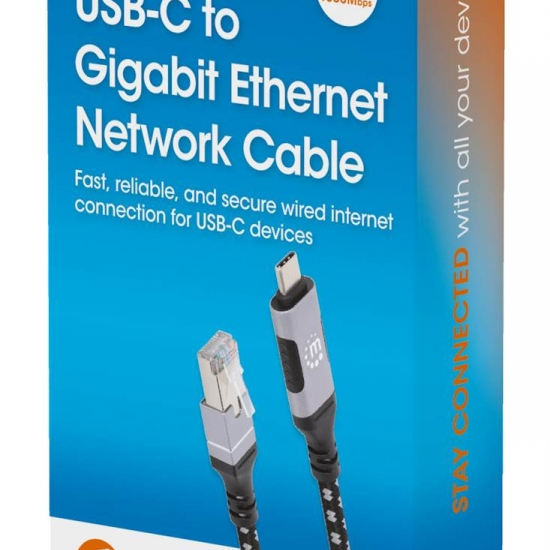 USB Type C to RJ45 Male Ethernet 3.0  2m