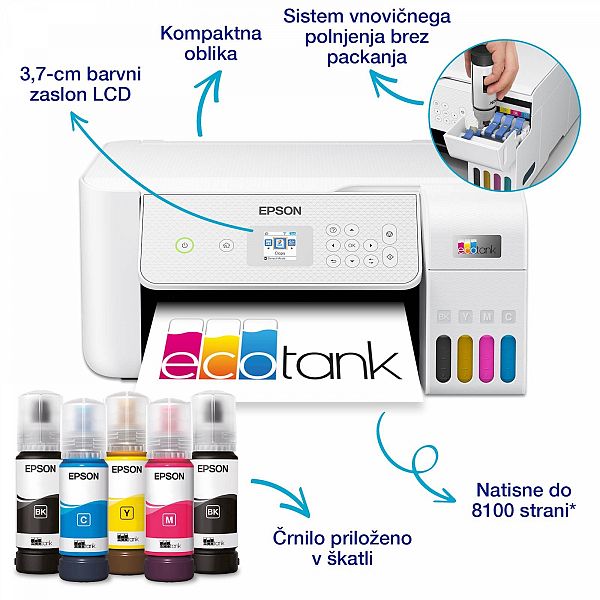 Večfunkcijska brizgalna naprava EPSON EcoTank L3286