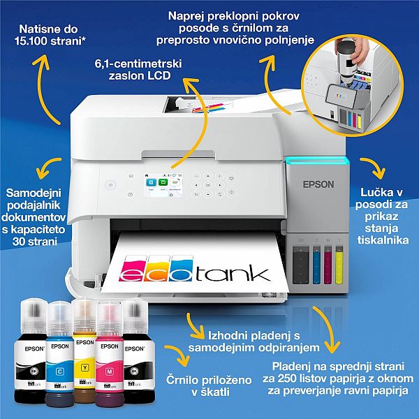 Večfunkcijska brizgalna naprava EPSON EcoTank L6376