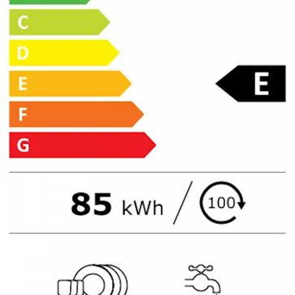 Vgr. pom. stroj Electrolux EEM48200IX, delno vgradni, inverter motor, 3 košare