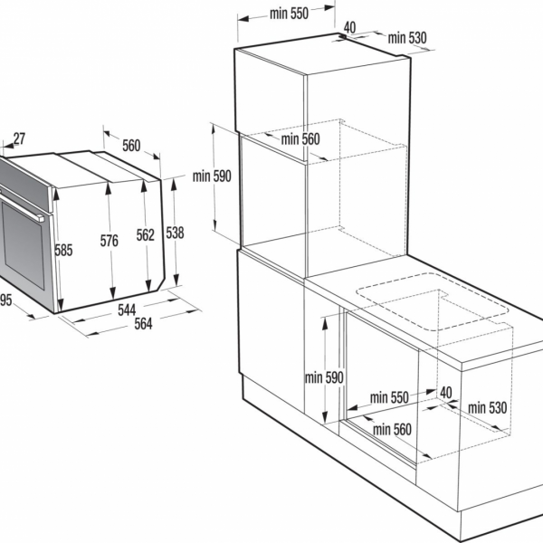 Vgradna pečica BOS6737E06PWG