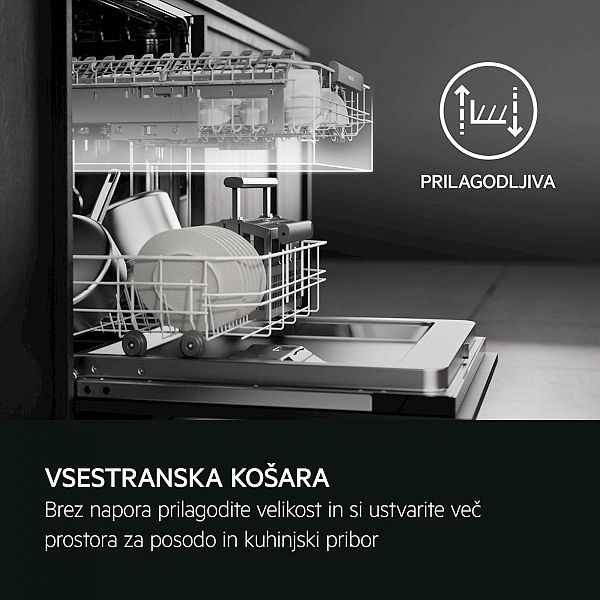 Vgradni pomivalni stroj AEG FSB53907Z, inverter