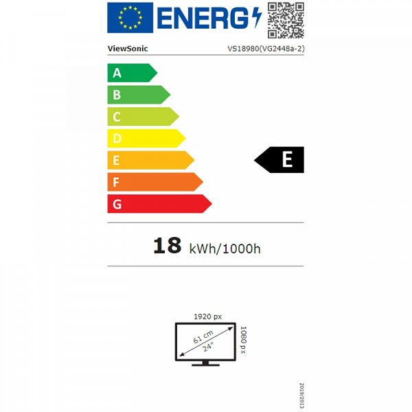VIEWSONIC VG2448A-2 60,96 cm (24