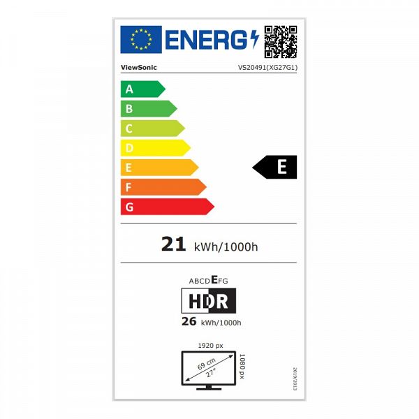 VIEWSONIC XG27G1 68,58 cm (27