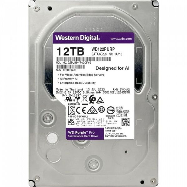 WD 12TB Purple Pro 3,5