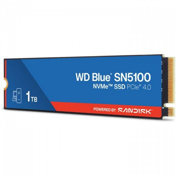 WD 1TB Blue SN5100 M.2 2280 PCI-e 4.0 NVMe 1.4c SSD disk
