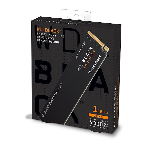 WD 1TB SSD BLACK SN850X M.2 NVMe x4 Gen4