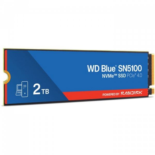 WD 2TB Blue SN5100 M.2 2280 PCI-e 4.0 NVMe 1.4c SSD disk