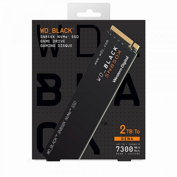 WD 2TB SSD BLACK SN850X M.2 NVMe x4 Gen4