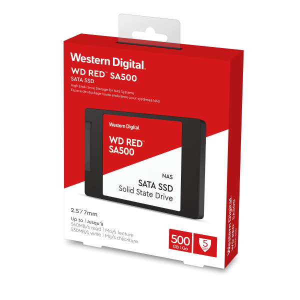 WD Red SA500 NAS SATA SSD disk 2.5” 500GB