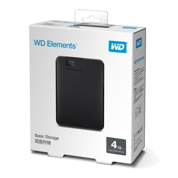 WD ELEMENTS 4TB zunanji disk USB 3.0 2,5