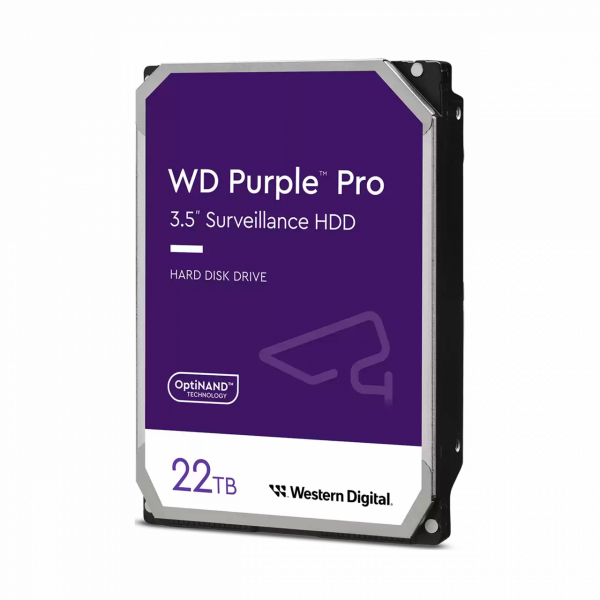 WD PURPLE PRO 22TB, 7200 obratov, 512MB