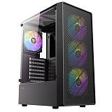 ANTEC AX26 RGB ELITE Midi-T ATX okno gaming črno ohišje