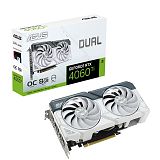 ASUS Dual GeForce RTX 4060 Ti OC 8GB GDDR6 (90YV0J42-M0NA00) bela gaming grafična kartica