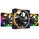 BE QUIET! LIGHT WINGS (BL076) triple pack RGB 120mm 4-pin PWM ventilator