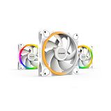 BE QUIET! LIGHT WINGS White (BL100) triple pack RGB 120mm 4-pin PWM beli ventilator