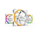 BE QUIET! LIGHT WINGS White (BL102) triple pack RGB 140mm 4-pin PWM beli ventilator