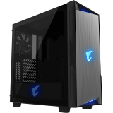 Gigabyte AC300G GLASS USB-C USB 3.1 Gen2 ATX AORUS RGB osvetljeno ohišje, črno