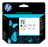 GLAVA HP MATTE ČRNA IN RUMENA 72 ZA DESIGNJET T1100/T610 ZA VEČ KOT 3 LITRE