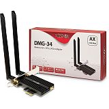INTER-TECH DMG-34 AX1800 WLAN PCI express mrežna kartica