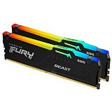 KINGSTON Fury Beast 64GB (2x32GB) 5600MT/s DDR5 CL40 XMP KF556C40BBAK2-64 RGB ram pomnilnik