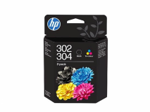 KOMPLET ČRNIL HP 302/304 ČRNA IN BARVNA ZA DeskJet 1110, 2130, 2600, 3630, 3700 series