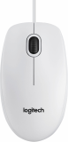 Logitech B100 optična miška, USB, bela