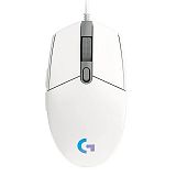 LOGITECH G102 LIGHTSYNC gaming optična bela miška