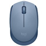 LOGITECH M171 brezžična modro siva optična miška