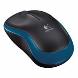 Brezžična optična miška Logitech M185 modra