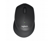 Logitech M330 Silent Plus brezžična miška, črna