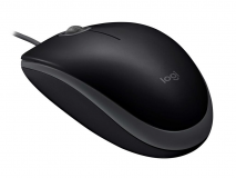 Logitech miška B110 Silent, črna 