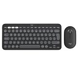 LOGITECH Pebble 2 Combo črna slo tisk brezžična tipkovnica + miška
