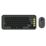 LOGITECH POP Icon Combo brezžična grafit/zelena tipkovnica + miška