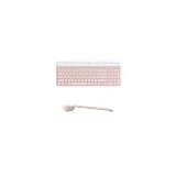 Logitech Slim Wireless Combo MK470, SLO gravura, roza
