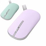 Miška ASUS Marshmallow Mouse MD100 brezžična, tiha, Lilac Mist Purple in Brave Green