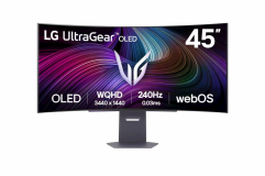 Monitor LG 44,5 OLED 45GX90SA-B UltraGear ukrivljen, 3440x1440, 2x HDMI, DP, USB, 240Hz