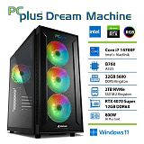 PCPLUS Dream Machine Core i7-14700F 32GB 2TB NVMe SSD RTX 4070 Super 12GB Windows 11 Home gaming namizni računalnik